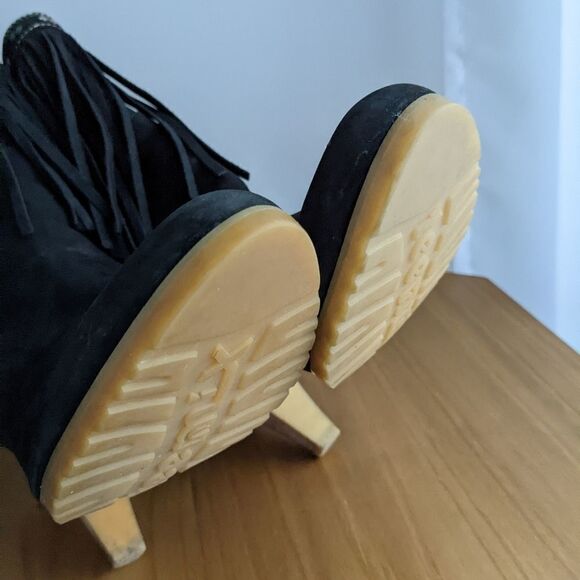 Teenmix fringe black boots size 39 - Picture 6 of 8